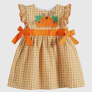 NEW Pumpkin embroidered dress